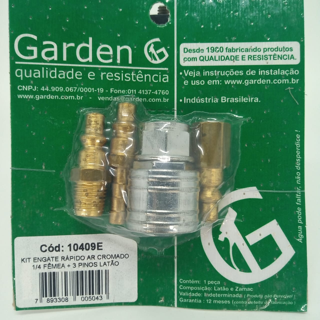 Kit Garden 11409 Engate Rapido Femea 1/4