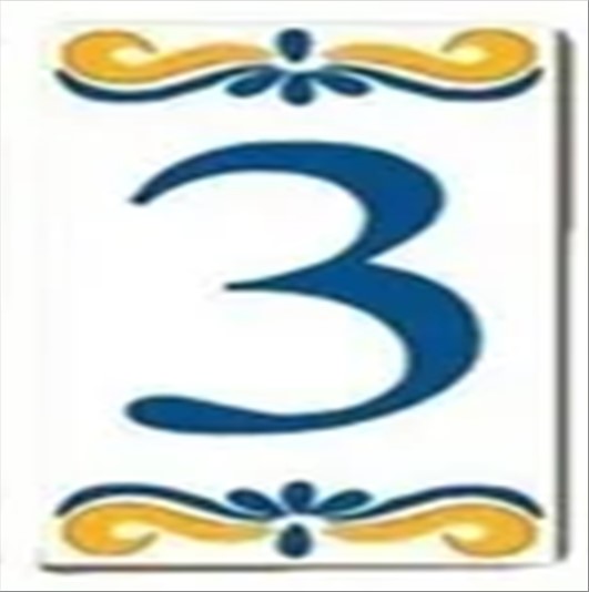 Numero Moema Azulejo N. 03