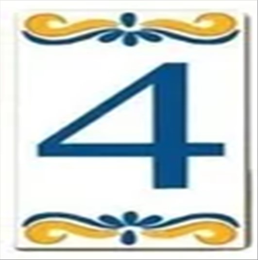 Numero Moema Azulejo N. 04