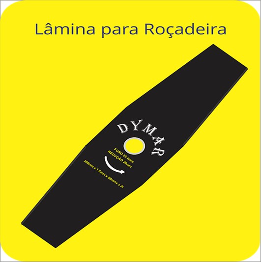 Lamina Dymar P/Rocadeira 350 X 25mm