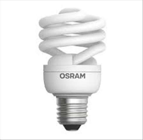 Lampada Osram Espiral 827 15W 220V Bca. Morna
