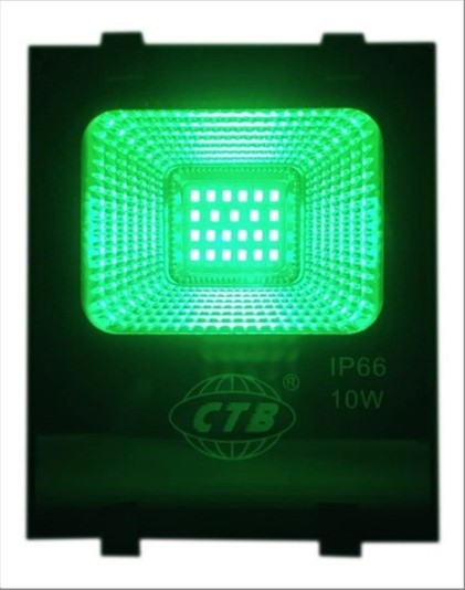 Luminaria Ctb Refletor Led 10W Verde