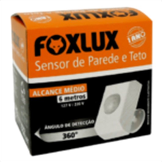 Sensor Foxlux 3206 Sobrepor Parede/Teto Biv
