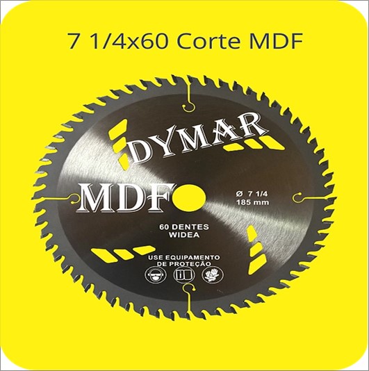 Serra Dymar Circular Mdf 7 1/4 X 60D 185mm