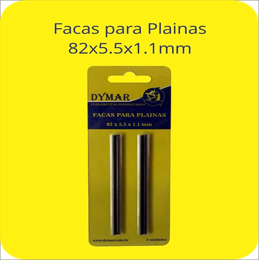 Faca Dymar Plaina 82 X 5.5 X 1.1mm