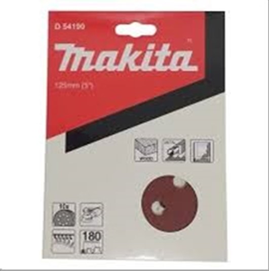 Disco Makita D-54190 Lixa 125mm Grao 180 C/10 Unid