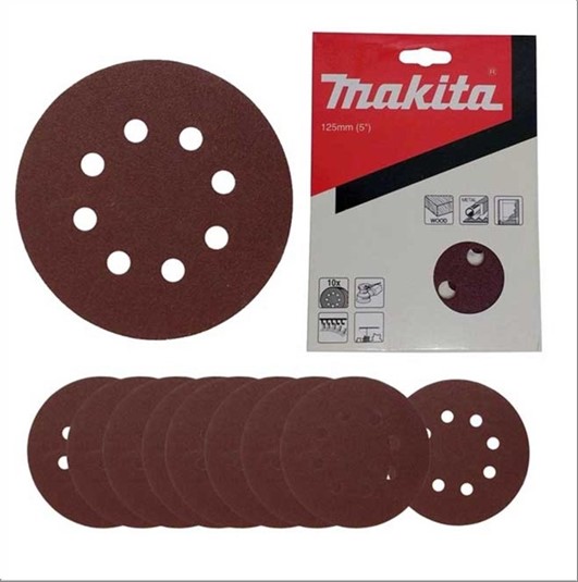 Disco Makita D-54140 Lixa 125mm Grao 60 C/10 Unid