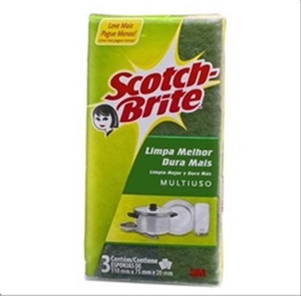 Esponja 3M Scotch-Brite (Pct C/3)