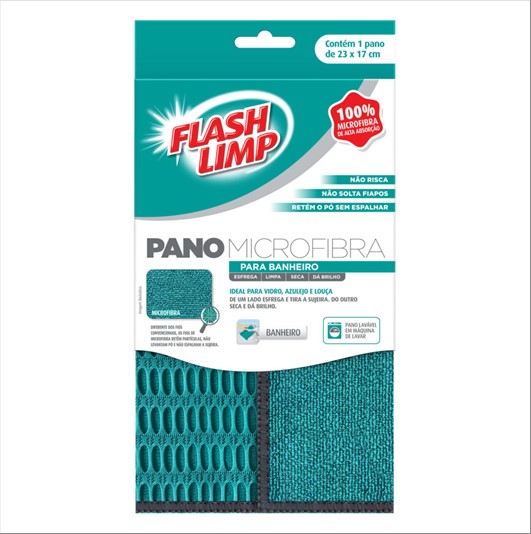 Pano Flash Limp Flp6711 Microfibra Banheiro