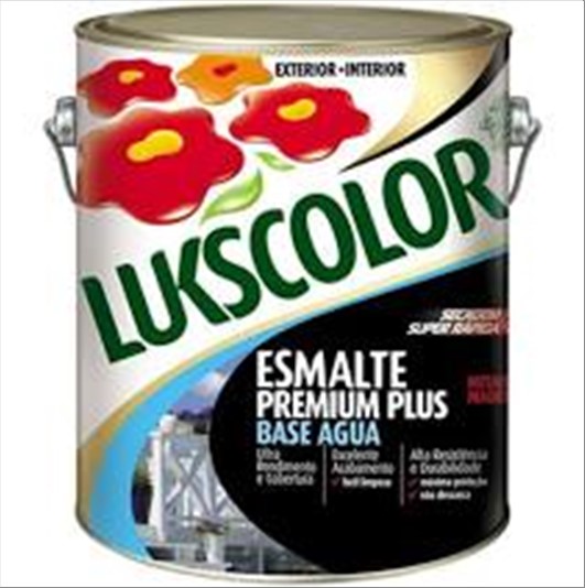 Esmalte Lukscolor Base D´Agua Branco 3600Ml