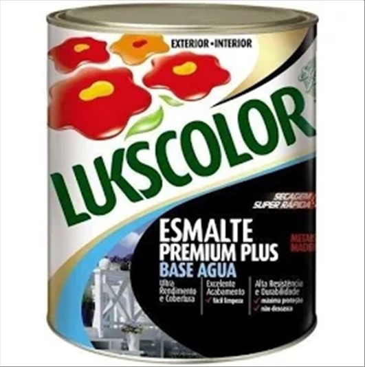 Esmalte Lukscolor Base D´Agua Branco 900Ml