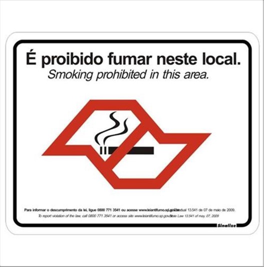 Placa Sinalize 280Sp Proibido Fumar Neste Local