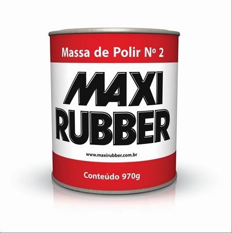 Massa Maxi Rubber Polir N. 2 Base D'Agua 970Gr