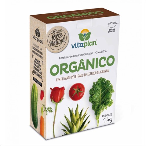 Fertilizante Vitaplan Organico Simp Classe A 1Kg