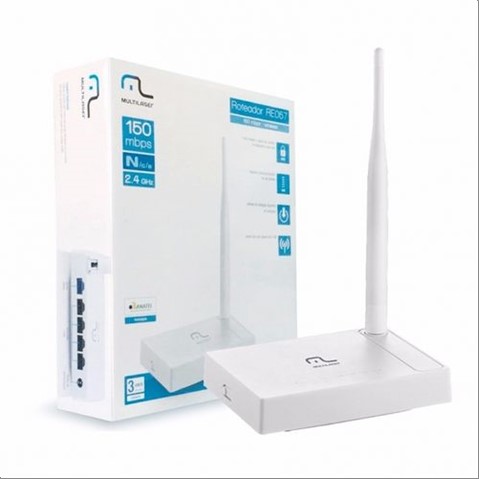 Roteador Multilaser Re057 150Mbps 1 Ant 4 Portas