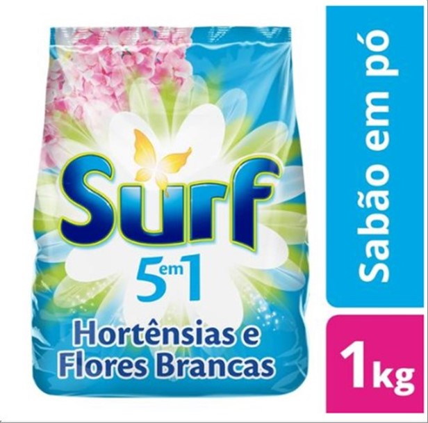Sabao Po Surf 1Kg Hortensias E Flores Brancas