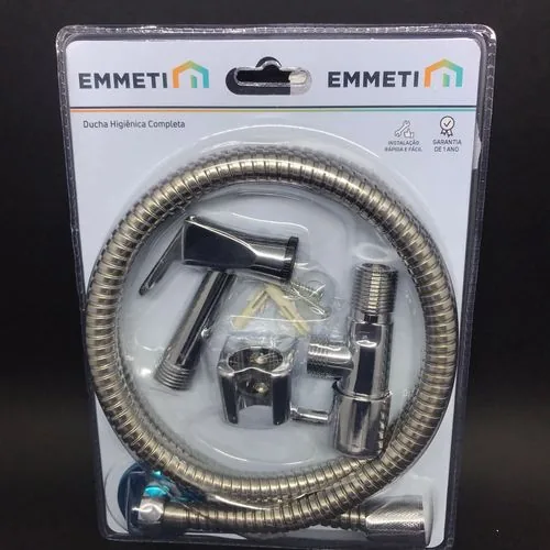 Ducha Emmeti Hig. 1/4 Gatilho E Registro Metal