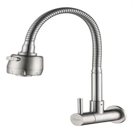 Torneira Doan Nox05 Inox Gourmet Parede Longa