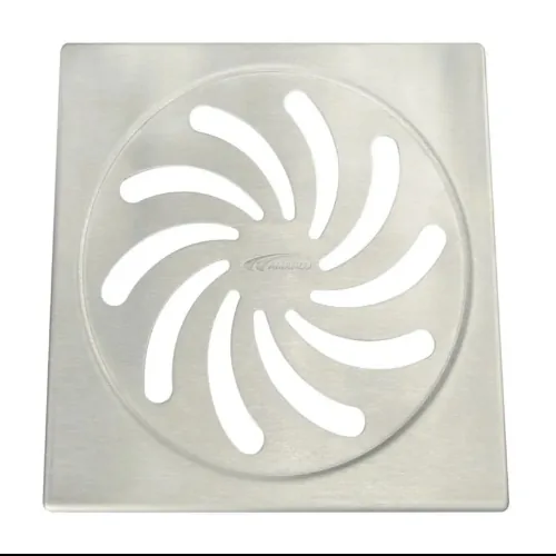 Grelha Amanco Vortice Quad Inox 100mm 99045