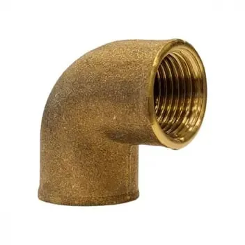 Joelho Metais Rei Latao Amarelo 1/2" Fxf  10034