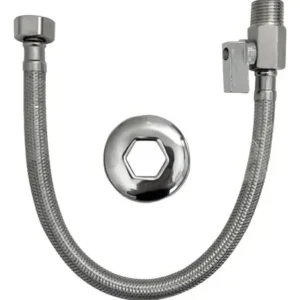 Engate Alti Flexivel Inox Trancado 40cm C/registro