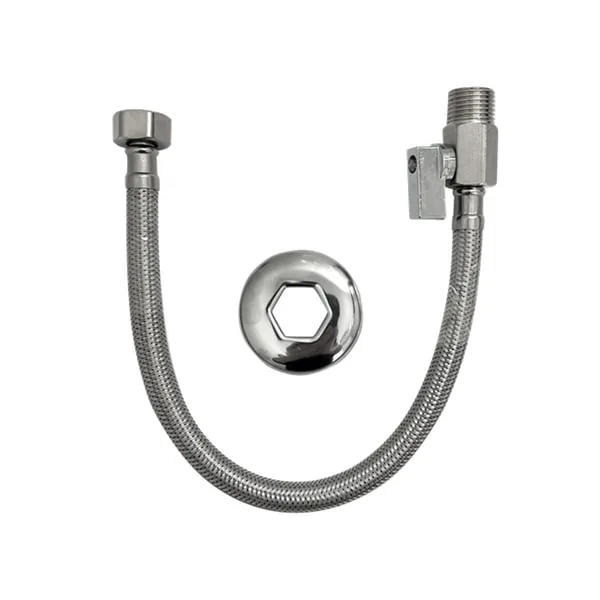 Engate Alti Flexivel Inox Trancado 60cm C/registro