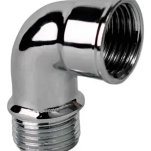 Joelho Metais Rei Latao Cromado 1/2" Mxf 10040