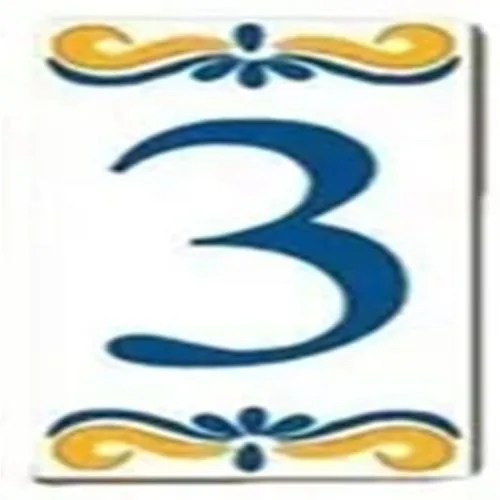 Numero Moema Azulejo N. 03