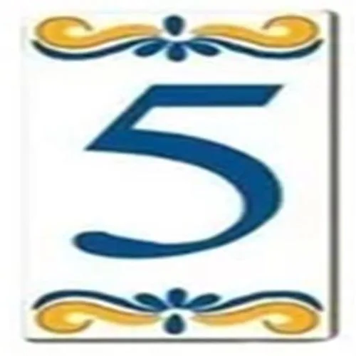 Numero Moema Azulejo N. 05
