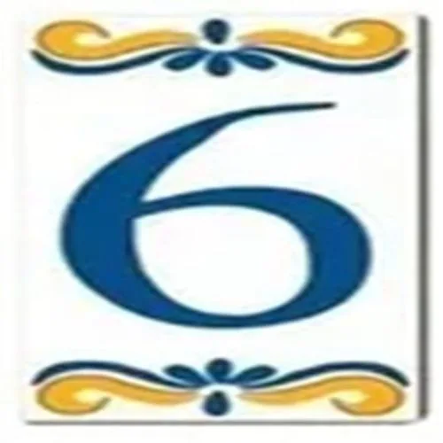 Numero Moema Azulejo N. 06