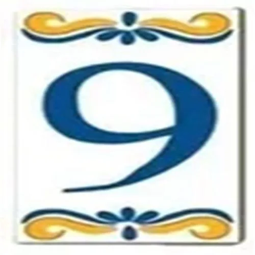 Numero Moema Azulejo N. 09