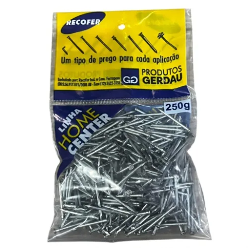 Prego Mf Galv. 18 X 27 S/c 250gr