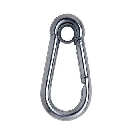 Mosquetao Carbo. Trava Simples Galv. Olhal 10 X100