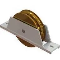 Roldana Sm Latao 60mm U C/suporte