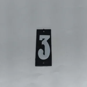 Numero Sm Chapa/pvc Retangular Grande 3