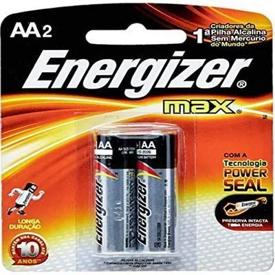 Pilha Eveready Energizer Max Aa C/2