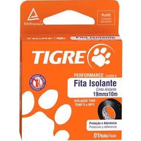 Fita Isolante Tigre 19mm X 10m