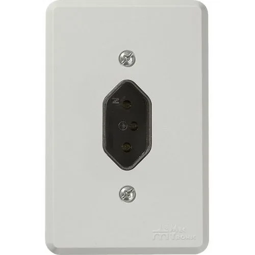 Tomada Mec Tronic 39022 Nbr 10A 250V Cinza
