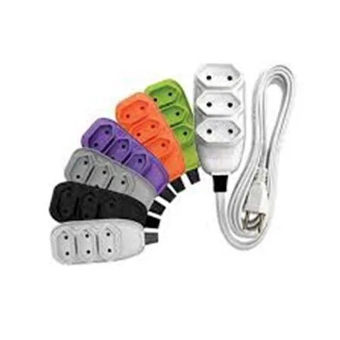 Extensao Ilumi 171001 Compac 3 Vias 5m 10a 250v Bc