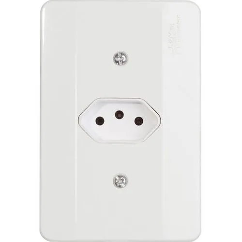 Tomada Mec Tronic 39023 Horiz 2p+t 10a C/p