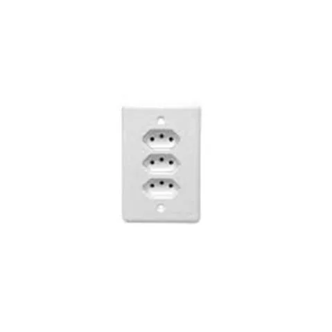 Tomada Ilumi 201201 3 Tom Mono 10a 250v