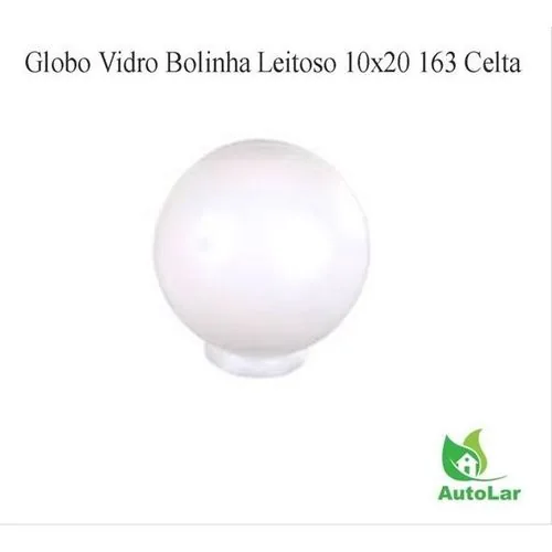 Globo Sm Joanto Vidro Bolinha B10 Leitoso