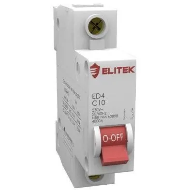 Disjuntor Elitek   Mono  63a Curva C 3ka