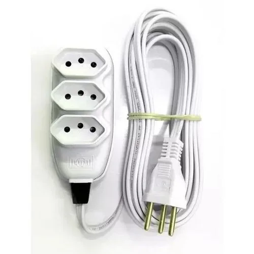 Extensao Ilumi 17981 Compac 3 Vias 1,5m 10a 250v