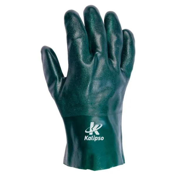 Luva Kalipso Pvc Forrada Verde 27 Cm