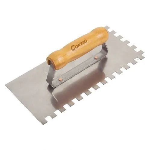 Desempenadeira Cortag Aco Dent 10 X 10mm 26cm Mad