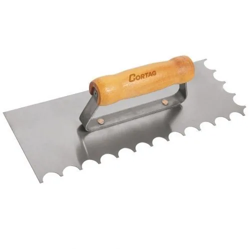 Desempenadeira Cortag Aco Dent 10 X 10mm Raio Mad