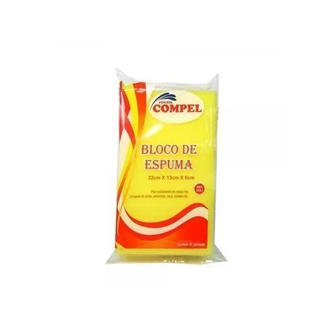 Espuma Compel 2001 Bloco 6 X 13 X 22cm
