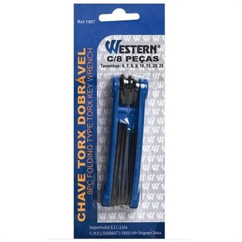 Jogo Western 1907 Chave Torx Dobr C/ 8pcs