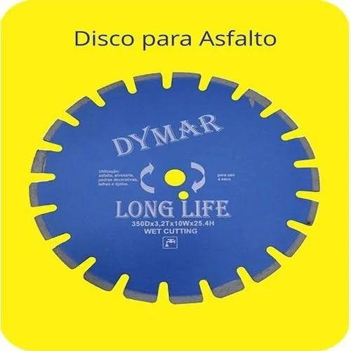 Disco Dymar Diamant 350x10x25 Asfalto 14